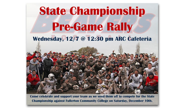 Football State Championship Pre-Game Rally