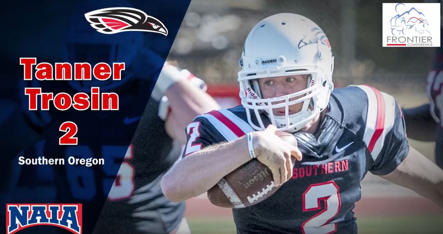 Tanner Trosin (jersey number 2), Southern Oregon, NAIA