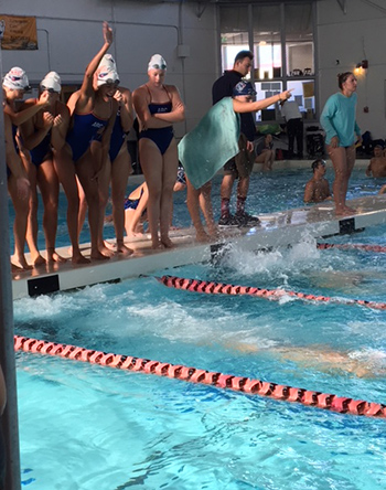 ARC women's swim team competed at the Sacramento Invite and had a successful meet with many best times.