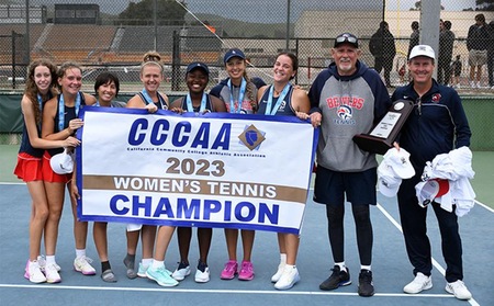 Women's Tennis Wins First Ever State Championship